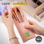 Spersonalizowana torba na pędzle do makijażu Marsupilami z 8-częściowym pędzlem do makijażu Urodzinowy prezent ślubny dla kobiet | Callie × Marsupilami®
