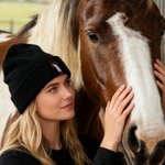 Chapeau bonnet brodé personnalisé en forme de visage de cheval Cadeau de Noël pour les amoureux des chevaux