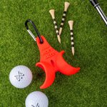 Gepersonaliseerde 3D-geprinte Grappige Golfbalhouder Tee-houder met Clip Golfaccessoire Sportief Verjaardagscadeau voor Golfliefhebbers
