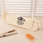 Personalized Stylish Hair Tools Storage Bag with Name Heat Resistant Mat Portable Travel Essentials Birthday Gift for Women