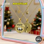Collier Marsupilami à longue queue personnalisé avec nom Cadeau d'anniversaire de Noël pour filles Femmes | Callie × Marsupilami®