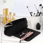 Personalized Stylish Hair Tools Storage Bag with Name Heat Resistant Mat Portable Travel Essentials Birthday Gift for Women