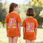 Personalised Gymnastics Themed Soft Kid Adult T-shirt Sweatshirt Hoodie with Name and Text Training Birthday Christmas Gift for Gymnasts
