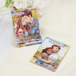 Carte TCG personnalisée avec photo transformée en dessin de style Poke - Cadeau d'anniveraire Saint-Valentin mariage pour couple