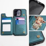 Personalisierte Geburt Blume Hochland Kuh PU Leder Flip Wallet Handyhülle für iPhone mit Namen RFID-Blockierung Karteninhaber Geburtstag Geschenk für Frauen