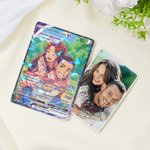 Carte TCG personnalisée avec photo transformée en dessin de style Poke - Cadeau d'anniveraire Saint-Valentin mariage pour couple