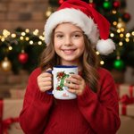 Tasse en céramique personnalisée avec nom et initiales pour un usage quotidien Cadeau de Noël pour la famille et les amis