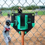Gepersonaliseerde Multicolor 3D-gedrukte tekst Baseball Home Plate Dugout Organizer Dagelijkse Training Game Gift voor Baseball spelers liefhebbers