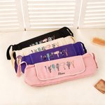 Henkilökohtainen Syntymä Kukka kimppu hiustyökalut Kannettava Travel Bag nimi ja lämmönkestävä matto Travel Essentials syntymäpäivälahja naisille