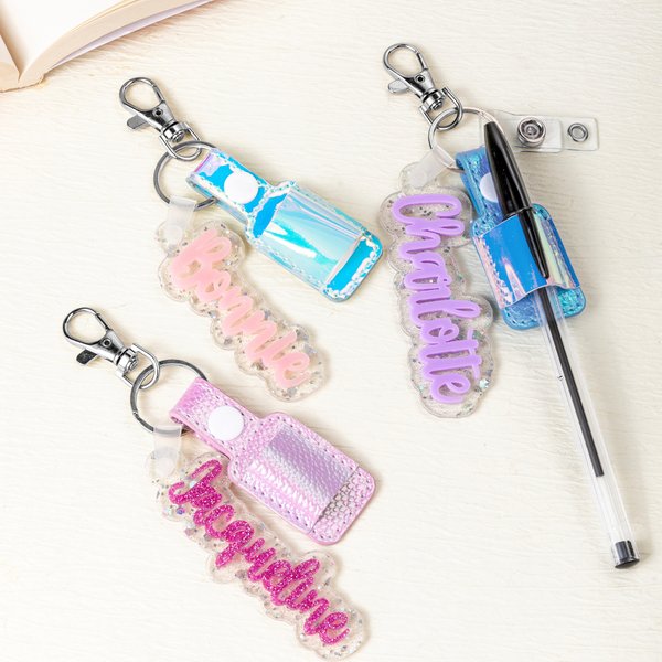 Personalised Multicolour PU Leather Pen Holder Badge Reel with Name Nurse Accessories Nurse Week Appreciation Gift for Nurses Doctors