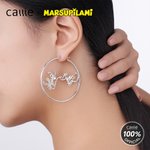Personliga söta Marsupilami-örhängen med namn Födelsedags- och jubileumsgåva till vän och familj | Callie × Marsupilami®