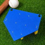 Gepersonaliseerde Multicolor 3D-gedrukte tekst Baseball Home Plate Dugout Organizer Dagelijkse Training Game Gift voor Baseball spelers liefhebbers