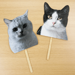Personalisierter Foto-Maskenstab mit Hunde- oder Katzengesicht | Haustierfoto | Party- und Foto-Requisite | Geschenk für Tierbesitzer Tierliebhaber