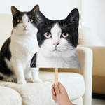 Personalisierter Foto-Maskenstab mit Hunde- oder Katzengesicht | Haustierfoto | Party- und Foto-Requisite | Geschenk für Tierbesitzer Tierliebhaber