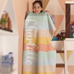 Personalized Colorful Classic Stripe Soft Throw Blanket with Name Home Decor Summer Holiday Birthday Gift for Family Friends 2