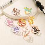 Personalized Multicolor Stethoscope Name Enamel Ring Dainty Jewelry Appreciation Birthday Christmas Gift for Nurse Medical Staff Graduate