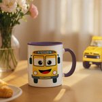 Personalised Best Bus Driver 11 oz 15 oz Ceramic Coffee Mug with Name Daily Use Birthday Gift for Bus Driver