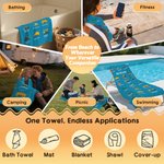 Personalized Multicolour Construction Truck Excavator Bulldozer Oversized Quick Dry Beach Towel with Text Birthday Gift for Boys Girls Truck Lovers