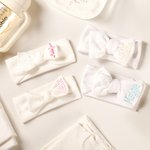 Personlig Brodert Initial eller tekst Stretchy Baby Bow Pannebånd Baby Shower Bursdagsgave til jente baby