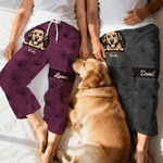 Henkilökohtainen monivärinen retro sarjakuva 1-6 koirat kissat pyjama housut nimet Homewear syntymäpäivälahja lemmikkieläinten omistajille ystäville