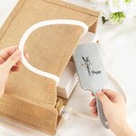 Personalized Birth Flower Bouquet Long Handle Paddle Comb with Name Birthday Wedding Gift for Ladies Girls