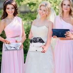 Personalised Portable Photo Lining Bow-Tie Satin Clutch with Detachable Chain Daily Use Birthday Wedding Anniversary Gift for Women