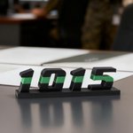 Personalised 3D-Printed Coloured Line Number Name Plate Desk Decor Memorial Appreciation Retirement Gift for Police Firefighter Officer