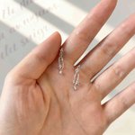 Personalizada Piedra de Nacimiento Estrella Minimalista Pendientes Dainty Joyería Cumpleaños Aniversario Regalo para Mujeres