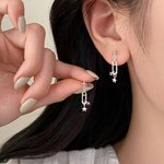 Personalizada Piedra de Nacimiento Estrella Minimalista Pendientes Dainty Joyería Cumpleaños Aniversario Regalo para Mujeres