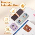 Personalisierte Geburt Blume Multicolor Cartoon Charakter Magnetische Lesezeichen Clip mit Namen Geburtstag Geschenk für Familie Buchliebhaber