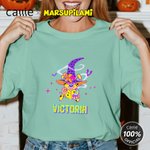 Personalised Cartoon Bats Halloween Witch Marsupilami T-shirt Sweatshirt Hoodie with Name Halloween Gift for Women | Callie × Marsupilami®
