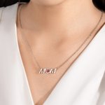 Personalised Heart Birth Flower Mom Necklace Dainty Jewellery Birthday Anniversary Christmas Gift for Women