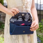 Personalised Portable Photo Lining Bow-Tie Satin Clutch with Detachable Chain Daily Use Birthday Wedding Anniversary Gift for Women