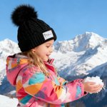 Personalised Birth Flower Multicolor Soft Beanie Hat with Name Winter Accessory Birthday Gift for Boys Girls