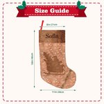 Personalised Western Cowboy Farmhouse Plush Christmas Stockings with Name and Red Hang Loop Festival Decor Christmas Gift for Family Friends