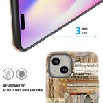 Personligt mobilskal med text i collagestil för iPhone eller Samsung Daglig användning Födelsedagspresent för bokmalar