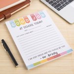 Bloc-Notes Coloré Personnalisé avec Titre et Nom Cadeau Remerciement Fête des Enseigants pour Enseignant