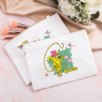 Marsupilami Personalizado Leopardo de Cola Larga Bolsa de Maquillaje con Nombre Regalo de Navidad Cumpleaños para Mujer Amigas | Callie × Marsupilami