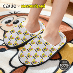 Pantofole personalizzate a coda lunga di leopardo Marsupilami 100% cotone con nome Regalo di Natale e compleanno per bambini, donne, uomini | Callie × Marsupilami®