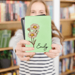 Personalized Coloured Birth Flower Portable Kindle Case with Name for Multiple Models Daily Use Birthday Gift for Book Lovers Bookworms