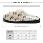 Pantofole personalizzate a coda lunga di leopardo Marsupilami 100% cotone con nome Regalo di Natale e compleanno per bambini, donne, uomini | Callie × Marsupilami®