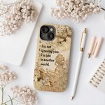 Personligt mobilskal med text i collagestil för iPhone eller Samsung Daglig användning Födelsedagspresent för bokmalar