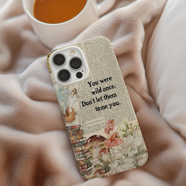 Gepersonaliseerde Collage stijl tekst telefoonhoesje voor iPhone of Samsung Dagelijks gebruik Verjaardagscadeau voor boekenwurmen