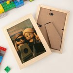 Personalisierte Pixel Block-Stil Portrait Kunst Fotorahmen Home Decor Geburtstag Jahrestag Geschenk für Familie