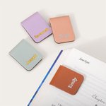 Marcapáginas magnético minimalista de cuero PU personalizado con nombre grabado un regalo perfecto para amantes de la lectura y ratones de biblioteca