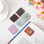 Personalisierte niedlichen Peter Rabbit Kranz magnetische Leder Lesezeichen Clip mit Namen glückliche Ostern Geburtstag Geschenk für Buchliebhaber Bücherwürmer