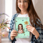 Cuaderno de espiral A5 personalizado con nombre y 120 páginas rayadas Regalo de cumpleaños y Navidad para la familia, los amigos y los amantes de los libros