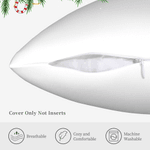 Gepersonaliseerd Candy Cane Initiaal Zacht Kussenovertrek met Naam Home Decor Kerstcadeau voor Vrienden Familie