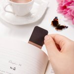 Personalised Birth Butterfly Magnetic Leather Bookmark Clip with Name Reading Stationery Supplies Birthday Gift for Women Bookworms