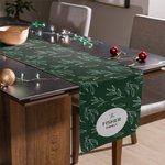 Personlig julbladslöpare med familjenamn Heminredning Housewarming julklapp för familj vänner